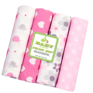 set 2 cobijas muselina para bebé suave algodón 76x76cm