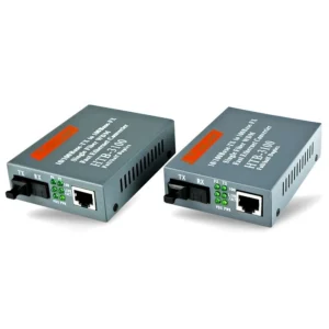 Convertidor de fibra óptica a ethernet 10/100 Mbps par
