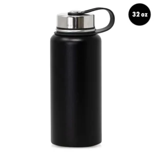 Termo acero inoxidable tapa con asa azul Frio Calor