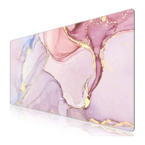 mousepad grande mármol rosa escritorio gamer oficina