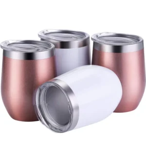 Vaso térmico de acero inoxidable con tapa 12 oz