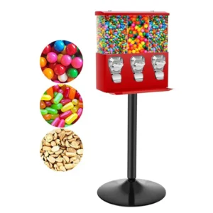 Máquina expendedora de dulces triple compartimento 3 en 1