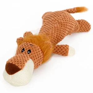 juguete de peluche para perro leon mordedor resistente