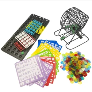 Juego de bingo completo con tómbola y cartones