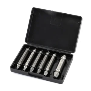 Kit 6 extractores de tornillos dañados con desarmador