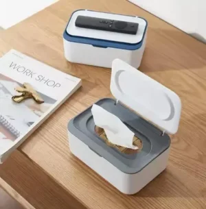 Caja dispensadora de toallitas húmedas con tapa