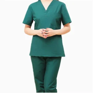 Pijama Quirúrgica Corte Recto Color Verde Manga Corta Unisex