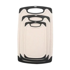 Set 3 tablas para picar de plástico rosa antideslizante