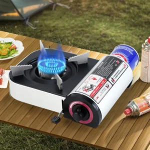Parrilla Portátil Gas Butano Camping Casa Estufa Compacta