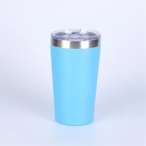 Vaso térmico acero inoxidable doble pared azul