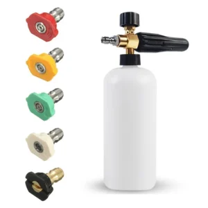 Kit lanzador de espuma con boquillas para hidrolavadora