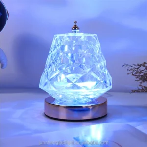 Lampara De Mesa Led De Cristal Con Rayos
