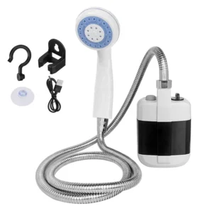 Regadera portátil recargable para camping y viaje