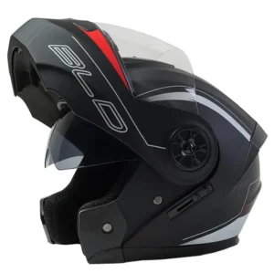 Casco Moto Bluetooth Negro Integral Abatible