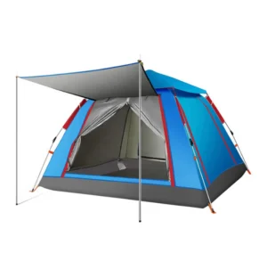 Tienda Casa Campaña 2 Personas Impermeable Ligera Azul