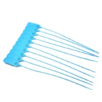 Sellos de seguridad plásticos de tirón azul 100pcs