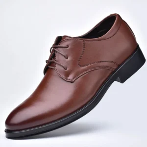 Zapatos de vestir hombre piel negro con agujetas