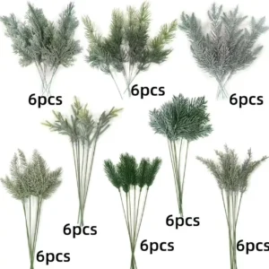 Ramas artificiales de eucalipto decorativas 60 hojas