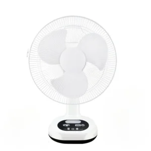 Ventilador Solar Recargable con Luz y Portal de Carga USB