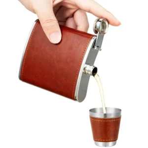 Licorera Y Ánfora De Bolsillo De 8oz Con Copas De Vino 236ml