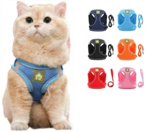 Arnés para perro y gato tipo chaleco ajustable M