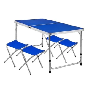 Mesa plegable de aluminio para camping y exterior