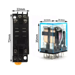 Relevador HH52P con base 10A 220V para control eléctrico