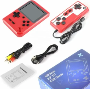Consola Mini Retro con 400 juegos Color Rojo