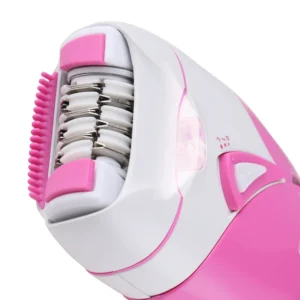 Depiladora eléctrica portátil recargable para mujer rosa