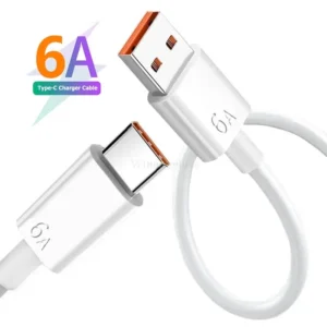 Cable USB-C carga rápida 6A 120W tipo c para celular