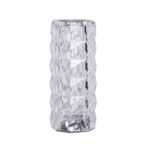 Lampara nocturna cristal 3D recargable USB control tactil