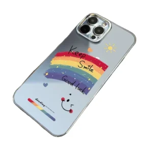 Funda De Arcoiris Y Corazón Case Para iPhone 11 13 14 16