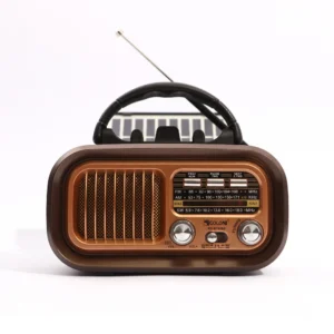Radio Bocina Bluetooth Vintage Retro Recargable Con Usb