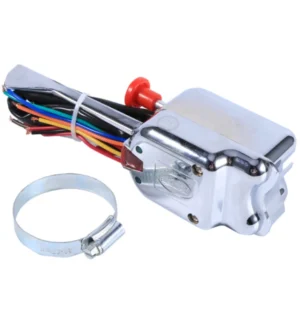 Palanca de luces universal cromada 12v para auto clásico