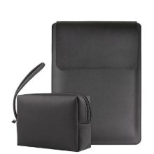 Funda para laptop con bolsa organizadora negra