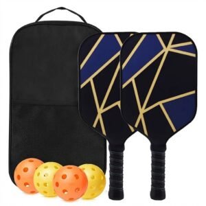 Set de 4 raquetas de pickleball con bolsa y pelotas
