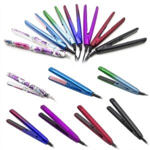 Plancha de cabello mini viaje chica alisadora compacta