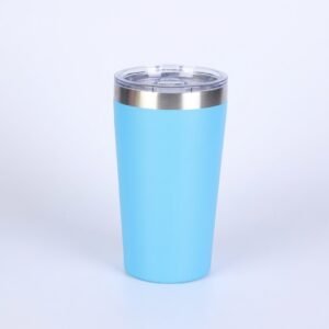 Vaso térmico acero inoxidable doble pared azul