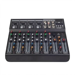 Mezcladora de audio 6 canales Mixer DSP efectos de reverb