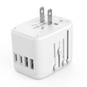 Adaptador de viaje universal con USB cargador internacional