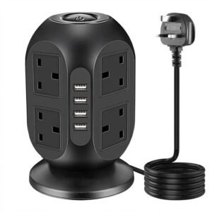 Regleta Torre Multicontacto 3m Estación De Carga Puertos Usb