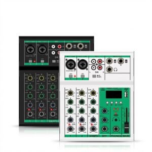Consola mezcladora dj portátil 4 canales bluetooth Mixer