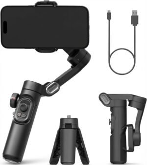 Estabilizador Para Celular Gimbal 3 Ejes Smart Con Luz Led