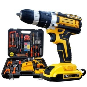 Taladro Atornillador Percutor Inalámbrico 21V 2 Baterías