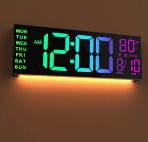 Reloj de Pared Inteligente Digital LED con Control Remoto