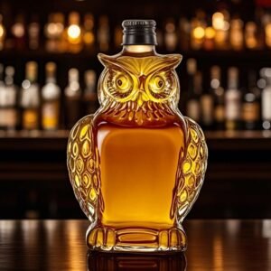 Licorera Decantador Tortuga de Cristal Botella p/ Whisky