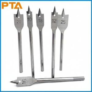 Set 6 brocas planas para madera 1/2 a 1 pulgada