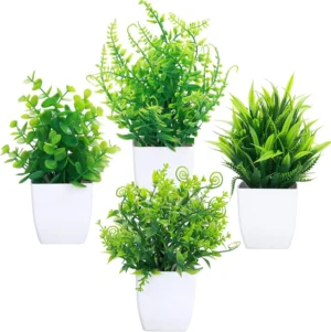 plantas artificiales surtidas decorativas set 8 piezas