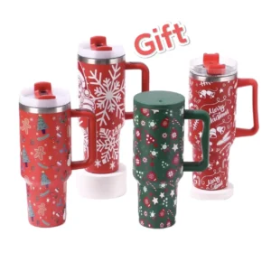Taza Navideña 6 Piezas Diseño Navidad