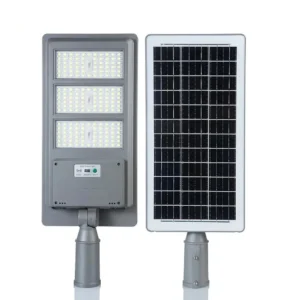 Lámpara solar de calle con panel y control remoto